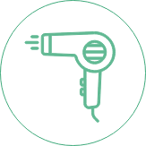 避免用太高溫度洗頭及吹頭